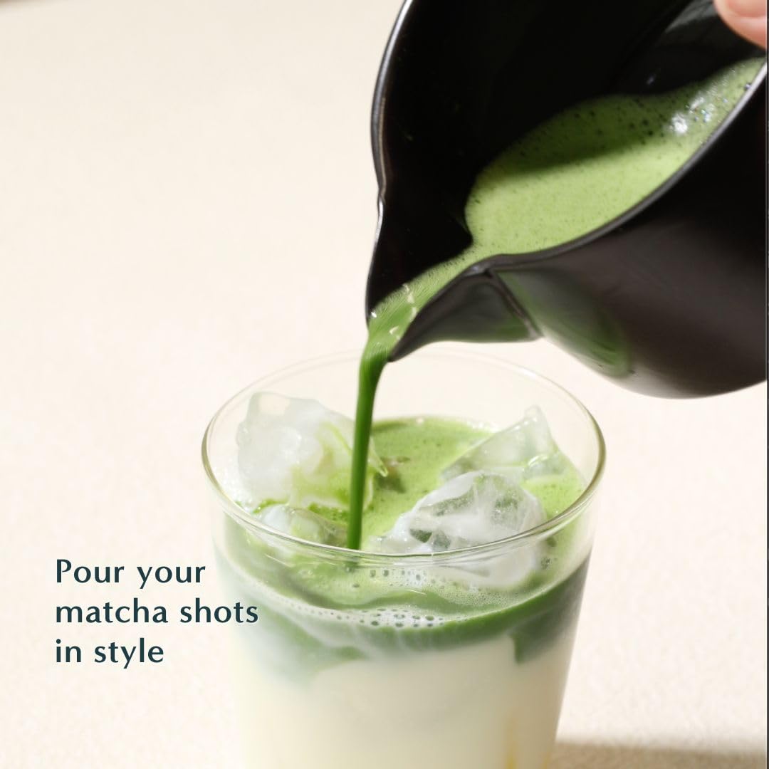 Naoki Matcha Traditional Ceramic Chawan Matcha Tea Bowl with Pour Spout Set