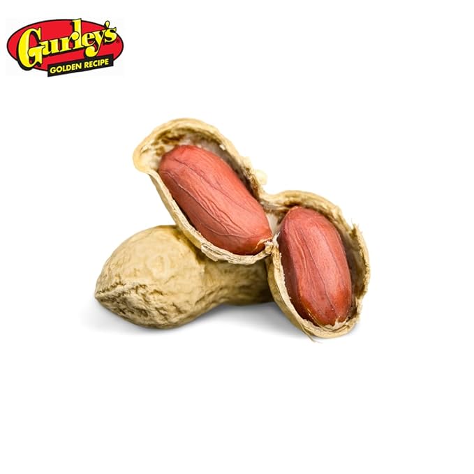 Gurley's Premium Peanuts In-Shell, Fire Roasted & Salted In Shell Peanut, Bulk Party Pack, 10 lb Box ??Dry Roasted Peanuts Salty Snack for Events & Gatherings