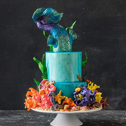Luster Dust - Teal (4g 1x Jar) | Edible Vegan Dust & Paint for Cake Decorating, Ice Cream, Desserts, Cocktails and Beverages by Bakell