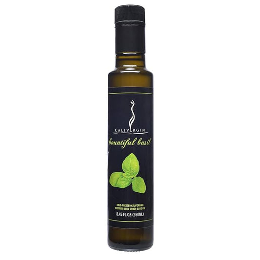 Calivirgin Basil Olive Oil - Basil Infused Extra Virgin Olive Oil - Cold Pressed Olive Oil - Basil