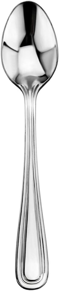 New Star Foodservice 58147 Slimline Pattern, 18/0 Stainless Steel, Teaspoon, 6-Inch, Set of 12