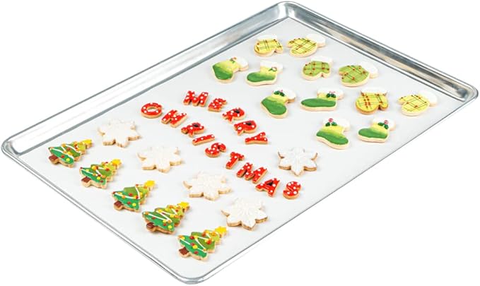 Restaurantware Pastry Tek 16 x 24 Inch Parchment Paper Sheets 200 Greaseproof Baking Sheets For Oven - Pre-Cut Double-Sided Silicone Coating White Paper Nonstick Baking Sheets Full-Size