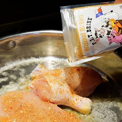 FIT Brine - Original Hickory, 16oz | Premium Meat Tenderizer & Seasoning | Adds Smoky Flavor & Juicy Texture | All-Natural, Easy-to-Use for Beef, Chicken, Pork, Salmon & More! Quality Made in Texas.