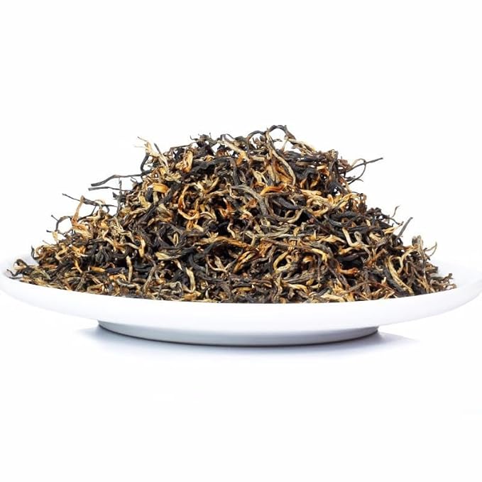 Yunnan Dianhong, Mao Feng毛锋, Black Tea, 280g / 9.88oz ??Loose Leaf Chinese Red Tea with Bold Flavor and Full-Bodied Aroma