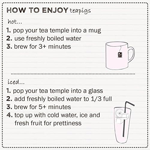teapigs Gingerbread Tea Made With Whole Spices (1 Pack of 10 Tea Bags), Red