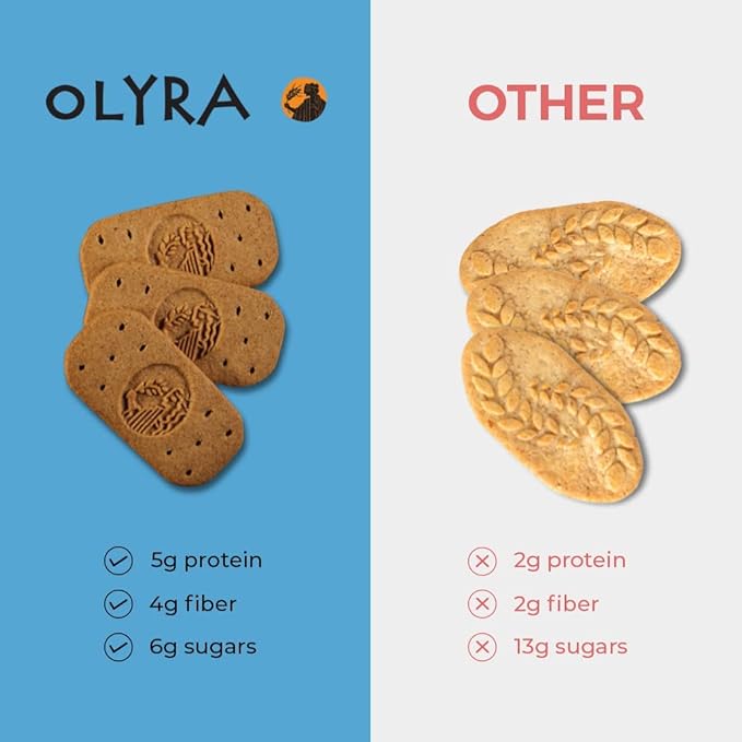 Olyra Dark Chocolate Sandwich Breakfast Biscuits, Healthy Snacks for Adults and Kids, Low Sugar, Organic Vegan Cookies, Office Snacks, USDA Certified, Non GMO 24 Packs