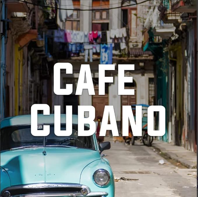 Cafe Cubano, Dark Roast, Cuban Coffee, Whole Bean, Fresh Roasted, Kosher, 16-ounce