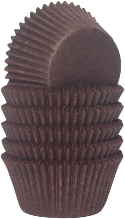 Coffee Cupcake Liners Greaseproof Paper Standard Baking Cups for Party and More, 150-Count