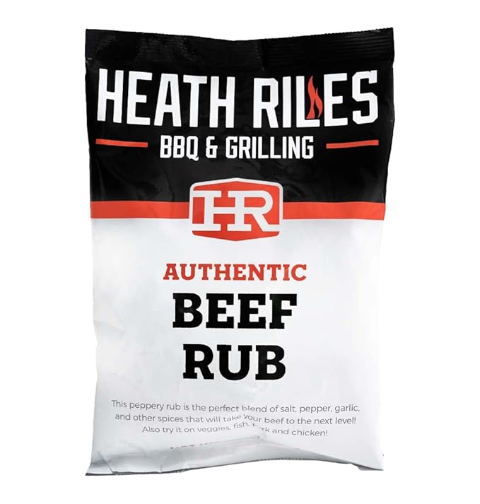 Heath Riles BBQ Rub - Beef Seasoning, Champion Pitmaster Recipe, Legendary Rubs For Smoking & Grilling, 70+ BBQ Championships, 2 lb./32 oz.
