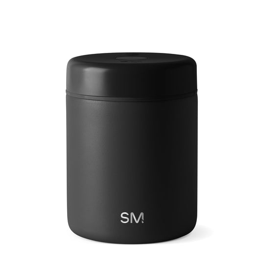 Simple Modern Delta Airtight Coffee Canister, 1.1 L, Black