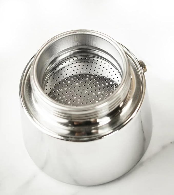 Cuisinox COF-10R Roma 10-Cup Stainless Steel Stovetop Moka Espresso Maker