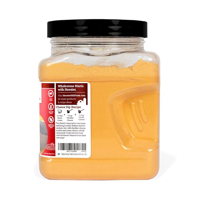 Hoosier Hill Farm Cheddar Cheese Powder, 1LB (Pack of 1)