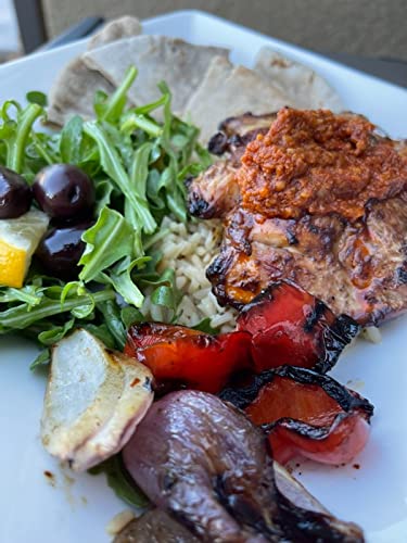Romesco Dip, Spread, Topping & Sauce ??Thick, Small-Batch Romesco with Almonds, Pure Olive Oil, Red Peppers, & Tomato ??Keto, Vegan, Gluten-Free Red Sauce for Fish, Meat, Veggies, & Chicken by Ronda?™s Fine Foods