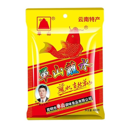 Danshan (?•山?¸水) Yunnan BBQ Chili Powder Dipping Sauce (400g) | Traditional Chinese Spice Blend | Hot & Savory Seasoning for BBQ, Hot Pot & Grilled Meat