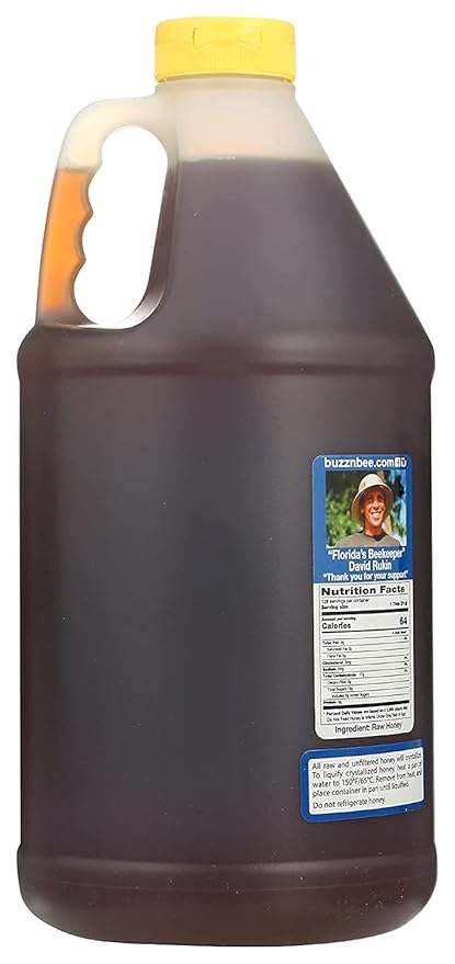 Buzzn Bee Raw Florida Honey - Unpasteurized and Unfiltered (Wildflower, 6 Pound)