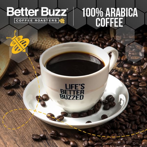 Better Buzz Best Drink Ever Home Carry Kit 30oz., 10oz. Medium Roast Whole Bean Coffee (Buzz LIfe), 20oz. Vanilla Coffee Creamer Powder (Vanilla Buzz)