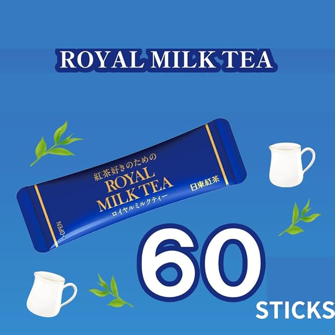 Nitto Kocha Royal Milk Tea Powder 60 Sticks Great Value Box