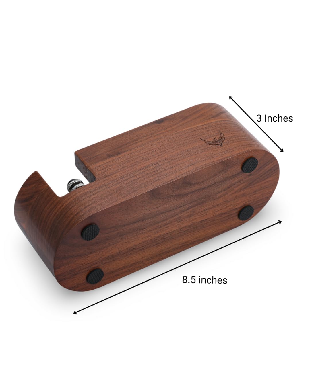 KNODOS Espresso Tamping Station 54mm For Breville Espresso Machine Accessories,Rosewood Portafilter