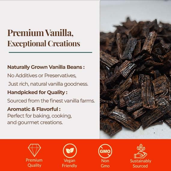 2 lb Bulk Vanilla Bean Splits, Cut from Whole Vanilla Beans for Making Vanilla Extract, VanillaPowder, Homemade Extract, and Baking, Non-GMO, Caffeine-free. by NYVanilla