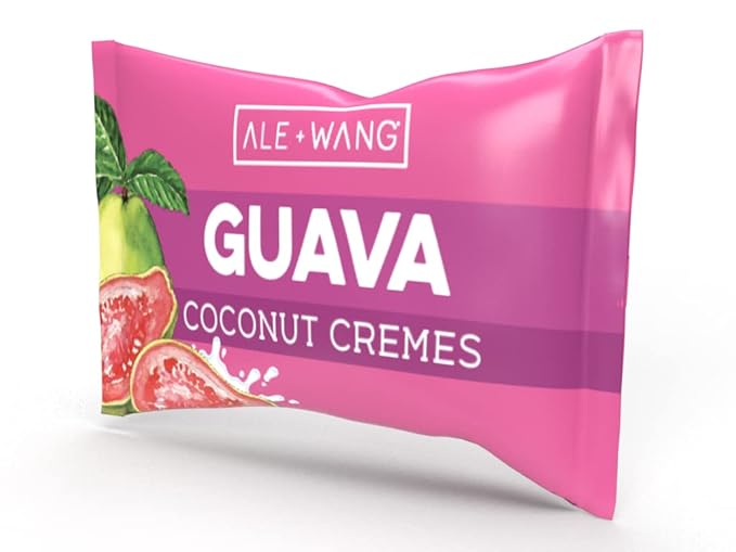 ALE + WANG Guava Coconut Cremes Hard Candy | Made with Natural Guava Juice and 100% Pure Coconut Milk | Great Alternative to Chocolate, Caramel, and Toffee (1-Pack)