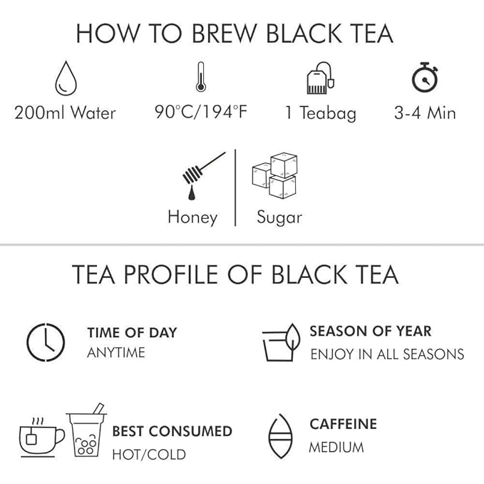 Octavius Assorted Black Tea Sampler Pack ??25 Tea Bags, 3 Flavors: Darjeeling, Assam, Indian Masala | Premium Black Tea Variety Pack