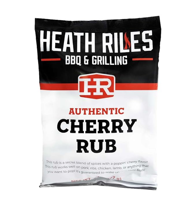 Heath Riles BBQ Rub - Cherry Seasoning, Champion Pitmaster Recipe, Legendary Rubs For Smoking & Grilling, 70+ BBQ Championships, 2 lb./32 oz.