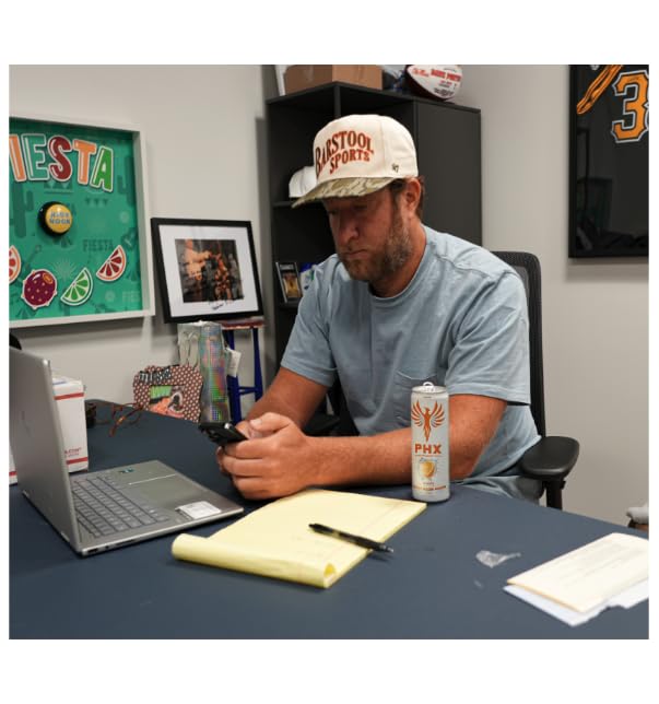 PHX Hydration Energy Drink - 700mg Electrolytes, 200mg Natural Green Tea Caffeine, 100% Daily Value 8 Essential Vitamins - 12 oz Cans (12 Pack) (12 Pack, Blueberry Lemonade)