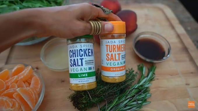JADA Spices Chicken Salt Spice and Seasoning - Lime, Turmeric Salt - Vegan, Keto & Paleo Friendly - Perfect for Cooking, BBQ, Grilling, Rubs, Popcorn and more - Preservative & Additive Free