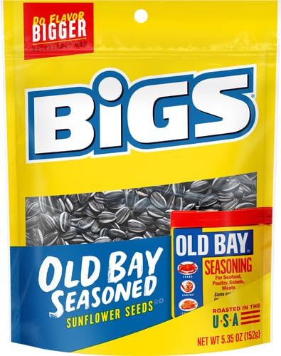 Bigs Old Bay Catch of the Day Seasoned Sunflower Seeds, 5.35 Ounce -- 12 per case