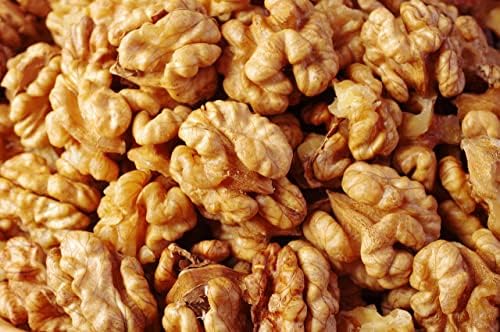 Walnuts - Shelled California - Dry Roasted Himalayan Salted Walnuts - Great Source of Omega 3 and Tons of Other Healthy Nutrients- Super Crunchy - (1 LB) - Farm Fresh Nuts Brand