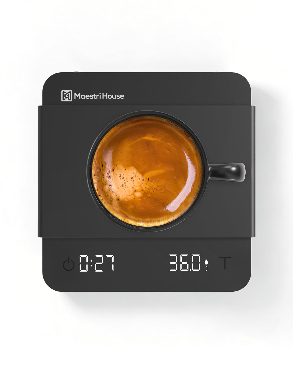 Maestri House S1 Air Ultra-Slim Espresso Coffee Scale with Timer, 0.1g