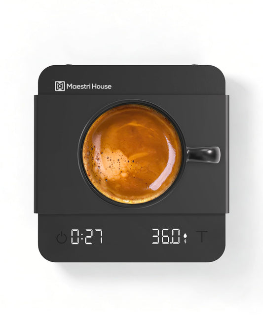 Maestri House S1 Air Ultra-Slim Espresso Coffee Scale with Timer, 0.1g