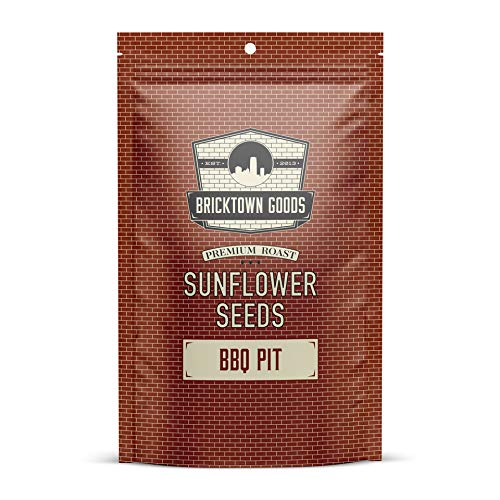 Bricktown Goods BBQ Pit Flavored Sunflower Seeds - Boldly Seasoned and Roasted In-Shell Sunflower Seeds - 8 oz Total