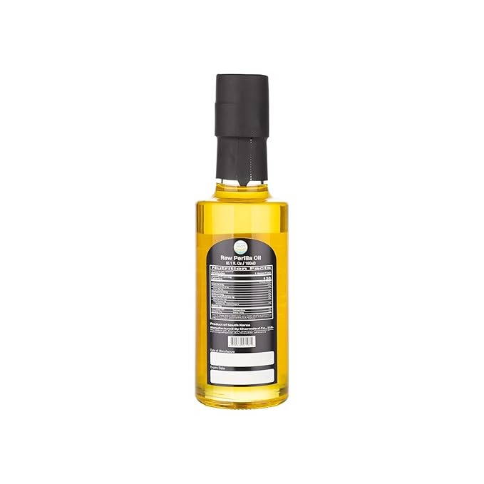 HELLO KFOOD YECHEON OMUI 100% Pure Raw Perilla Oil, Cold Pressed, Made in Korea (Yecheon) ??“뎅????‰쿇 ??¸뱾湲곕ì«?- 6.08 fl oz (180ml)