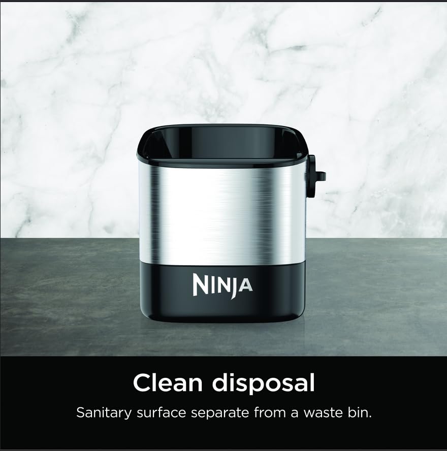 Ninja Luxe Café Knock Box, Holds 10 Double Shot Pucks, XSKKNOCKBOX
