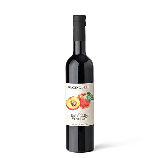 Blazing Bella Peach Balsamic Vinegar 16.9 Fl Oz