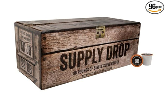 Black Rifle Coffee Company Supply Drop Variety Pack (96 Count of K Cups) - K Cups Coffee Variety Pack - Contains Silencer Smooth (Light), AK-47 (Medium), Just Black (Medium) & BeyondBlack (Dark Roast)