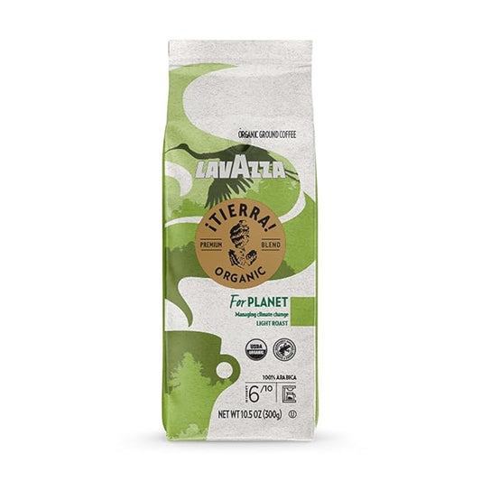 Lavazza 징Tierra for Planet Ground Coffee, Light Roast, 100% Arabica, 10.5 oz Bag (Pack of 1)