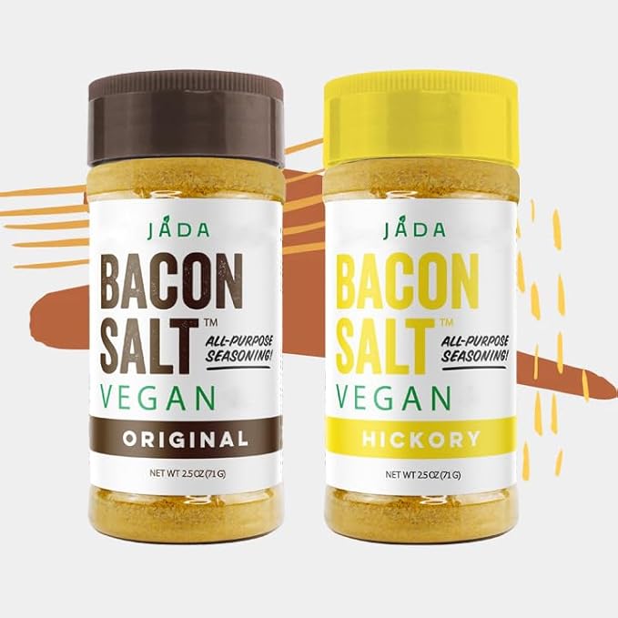 Jada Spices Hickory Bacon Salt - Vegan Bacon Seasoning Salt, Sweet Mesquite Flavor | Gluten-Free, Flavored Salt for Chicken, Veggies, Steak