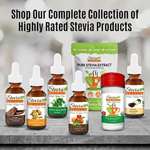 Stevia Select Raspberry Pure Stevia Extract - Zero Calorie Sweetener - All Natural Liquid Extract Sugar Substitute Liquid - Keto Sugar Stevia Flavor - Keto Sweetener & Sugar Alternative 2 Oz (2 Pack)