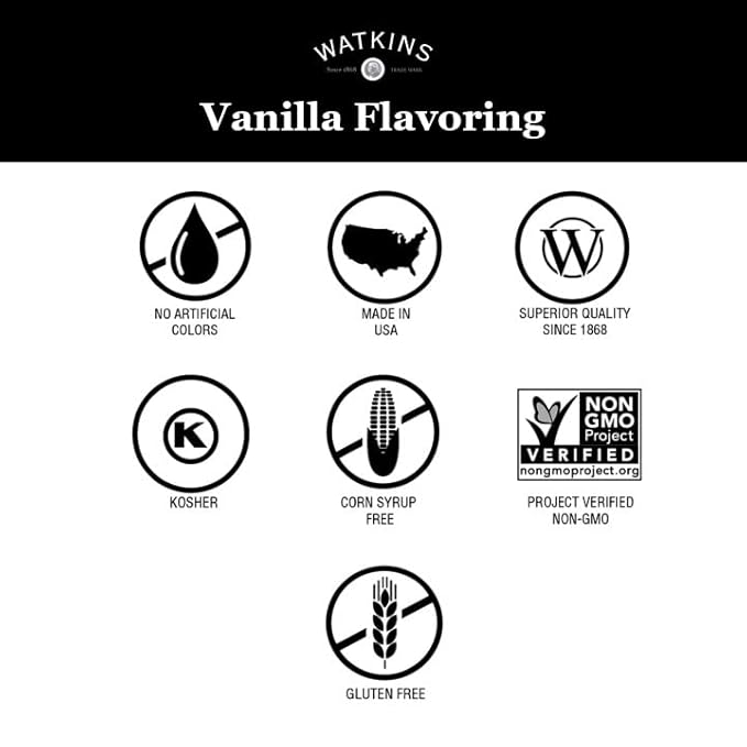 Watkins Vanilla Flavor, 2 oz. Bottle, 2-Pack