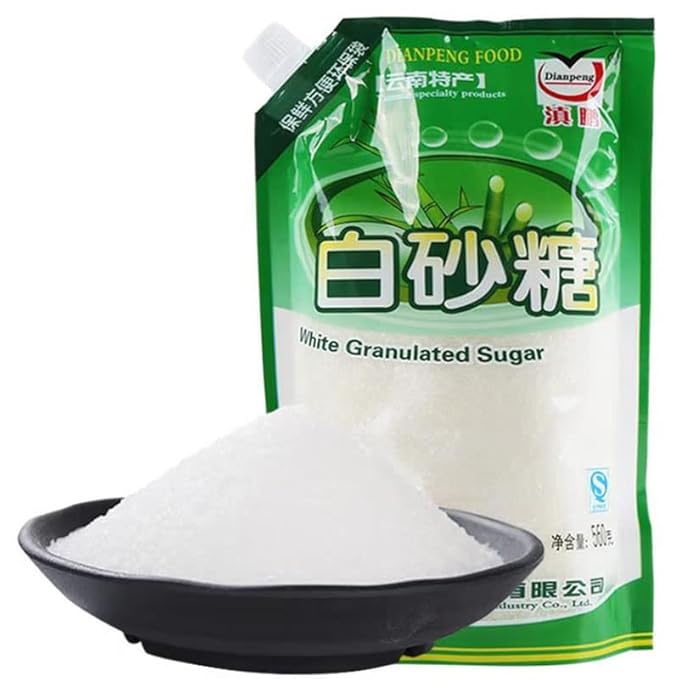 White sugar Sugar cane 560 grams (19.7 oz.) of edible white granulated sugar 560g