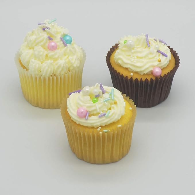 Coffee Cupcake Liners Greaseproof Paper Standard Baking Cups for Party and More, 150-Count