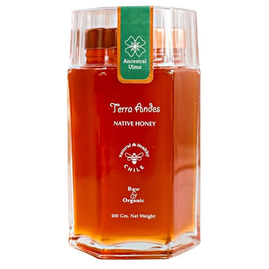 Terra Andes Raw and Unfiltered Honey - Ancestral Ulmo Luxury Edition. 14.1 oz