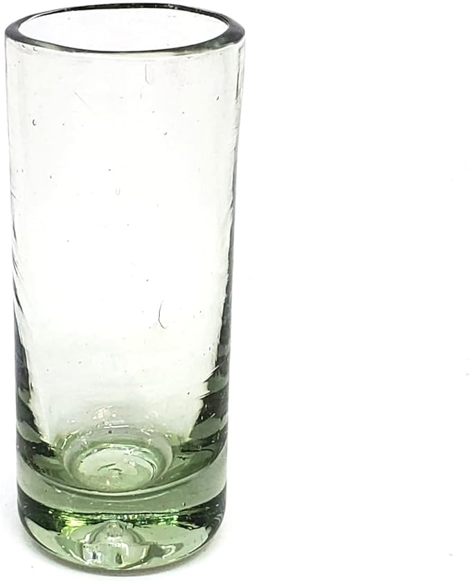 Clear 2 oz Tequila Shot Glasses (set of 6), Recycled Glass, Lead-free, Toxin-Free (Shot)