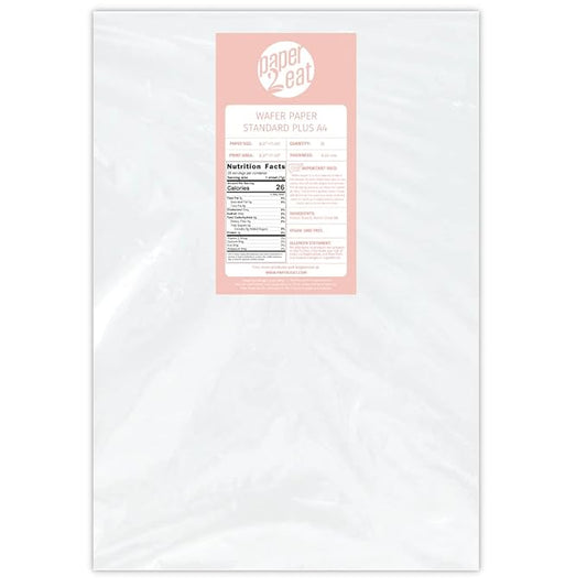 Printable Edible Wafer Paper Sheets from paper2eat (Standard Plus (0.40 mm - 25 sheets))