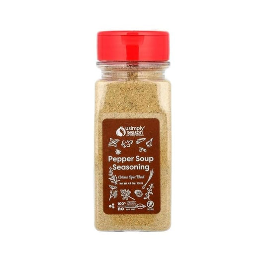 USimplySeason Pepper Soup Spice (4.8 oz) - African-Inspired Seasoning Blend - Vegan, Non-GMO, All-Natural - Ideal for Soups, Stews, Made in USA -One Bottle