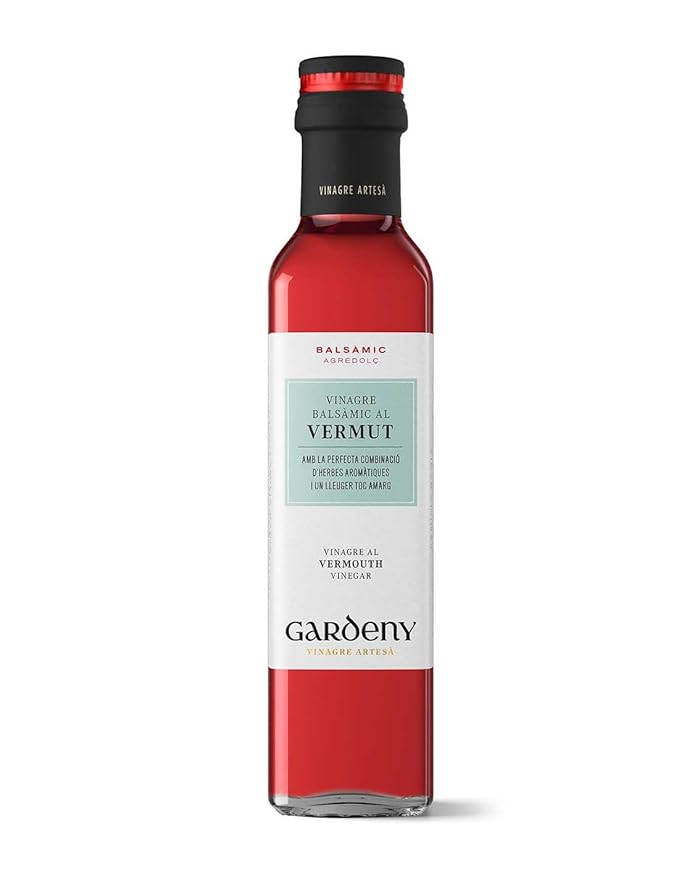 Badia Gardeny Vermouth Wine Vinegar, Medium Sweet and Balanced, 8.45 fl oz Glass Bottle