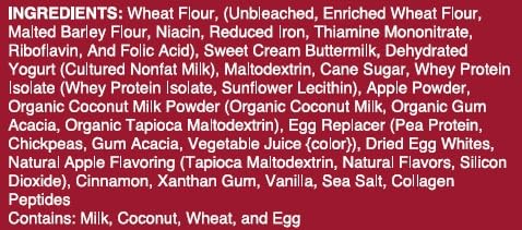 Heavenly Waffles짰 Mix, Cinnamon Apple, 11g Protein, Yogurt Based, Healthy and Nutritiously Balanced, Superior Tasting Waffles and Pancakes, 13.5 oz Pouch