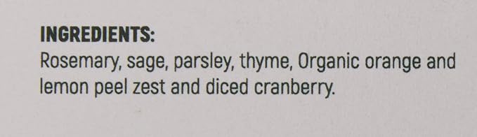 Chairman of the Bird Gourmet Turkey Rub Seasoning ??Citrus-Herb Spice Blend ??Orange, Cranberry, Rosemary, Sage ??Roast, Grill, Smoke ??Natural, Gluten-Free, No Salt - 2oz Fresh-Sealed Pouch in Tin